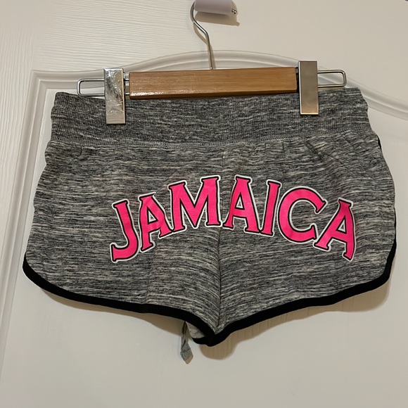 “Jamaica” Neon Pink Shorts - Picture 1 of 3